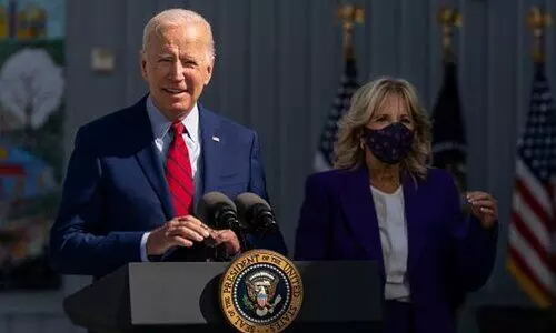 US President Joe Biden and first lady Jill Biden