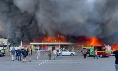 missile strike in Kremenchuk