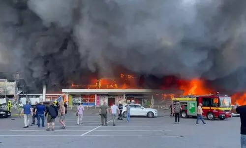 missile strike in Kremenchuk