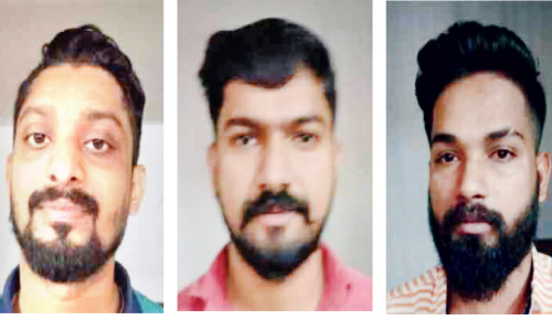 യുവാവിനെ മർദിച്ച് കാർ കത്തിച്ച സംഭവം: മൂന്നുപേർ അറസ്റ്റിൽ