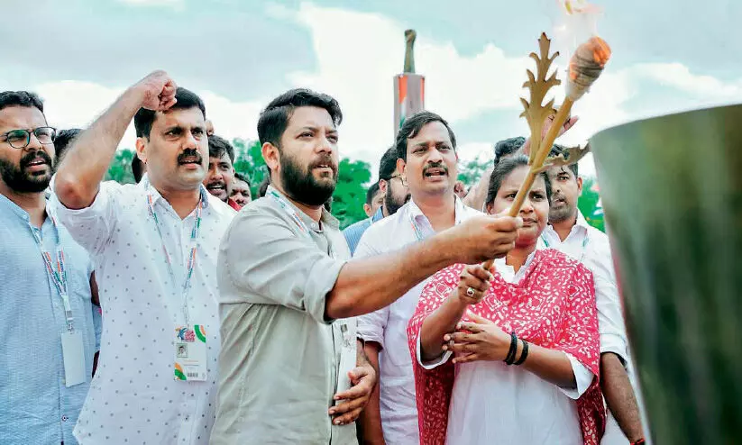 യൂത്ത് കോൺഗ്രസ് സംസ്ഥാന ക്യാമ്പിന് തുടക്കം യൂത്ത് കോൺഗ്രസ് സംസ്ഥാന ക്യാമ്പിന് തുടക്കം