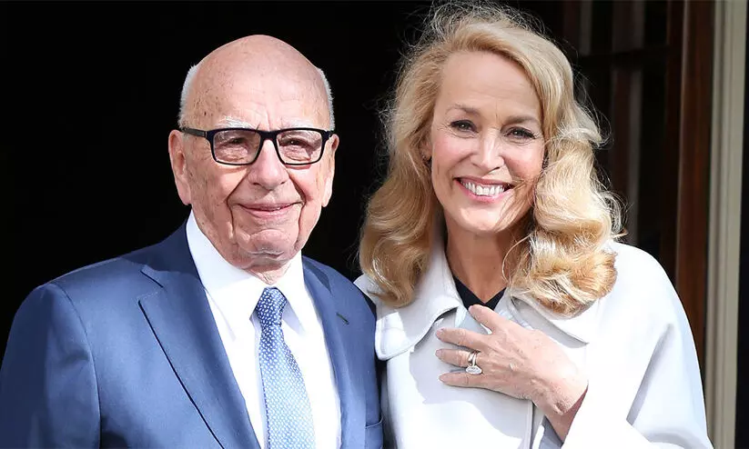 Rupert Murdoch, Jerry Hall