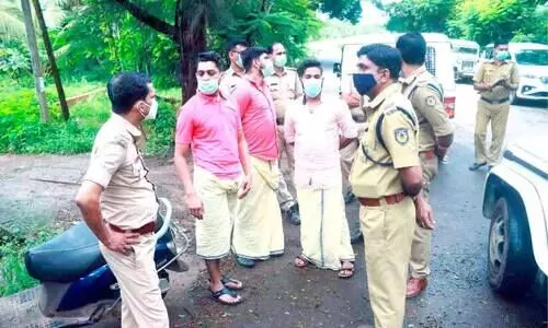 Car burning incident The accused were taken into custody