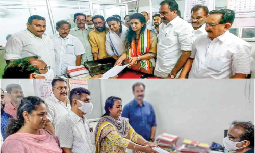 ഉപതെരഞ്ഞെടുപ്പ് ചൂടിൽ ആലുവ നഗരസഭ; സ്ഥാനാർഥികൾ പത്രിക നൽകി