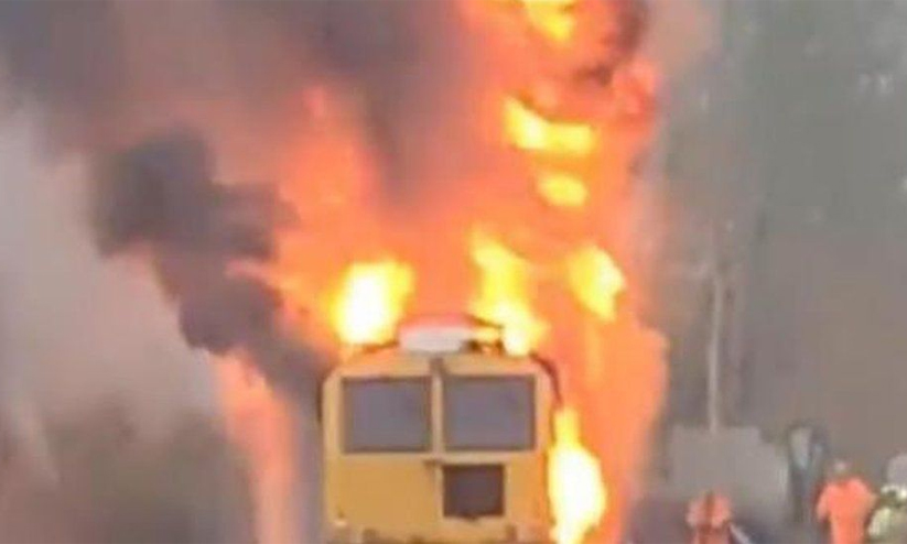 Train fire Train fire