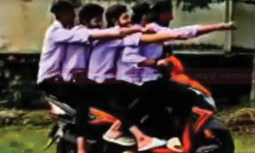 നിയമം ലംഘിച്ച വിദ്യാർഥികൾക്ക് പണി കിട്ടി