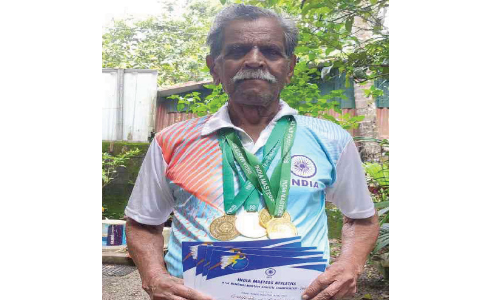 തൊണ്ണൂറ്റിഒന്നാം വയസ്സിലും മെഡലുകള്‍ വാരിക്കൂട്ടി അശോകന്‍