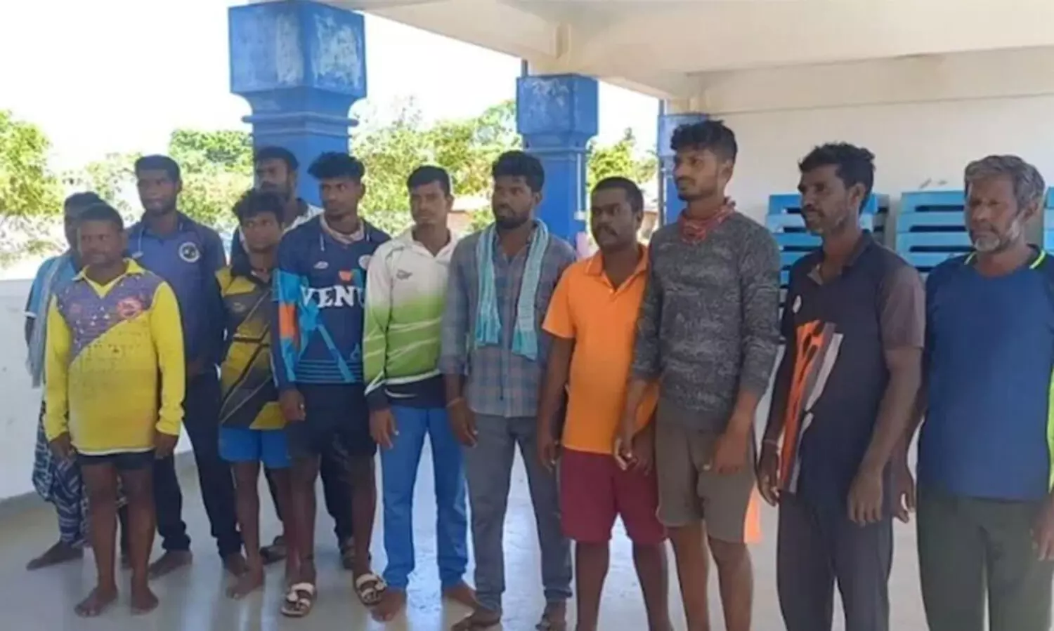 The fishermen who were apprehended by Sri Lankan Navy