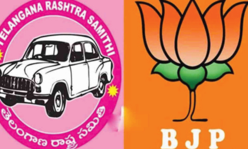 ഇഞ്ചോടിഞ്ച് ബി.ജെ.പിയെ എതിരിട്ട് ടി.ആർ.എസ് ഇഞ്ചോടിഞ്ച് ബി.ജെ.പിയെ എതിരിട്ട് ടി.ആർ.എസ്