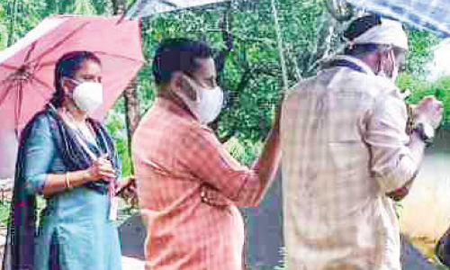 ജാഗ്രത, ചെള്ളുപനിയും; തൃക്കളത്തൂരിൽ വിദഗ്ധ സംഘത്തി‍െൻറ പരിശോധന