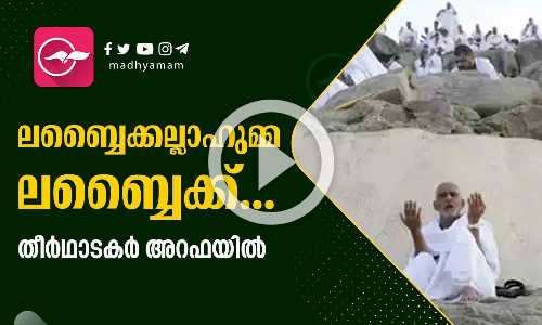 ലബ്ബൈക്കല്ലാഹുമ്മ ലബ്ബൈക്ക്... തീർഥാടകർ‌ അറഫയിൽ