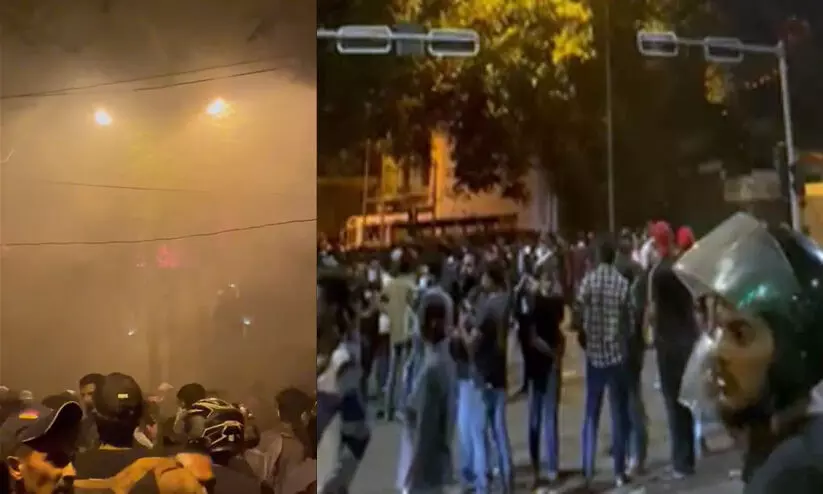 ശ്രീലങ്കൻ പ്രധാനമന്ത്രിയുടെ വസതിക്ക് പ്രക്ഷോഭകർ തീയിട്ടു; പ്രസിഡന്‍റ് രാജ്യം വിട്ടതായി അഭ്യൂഹം