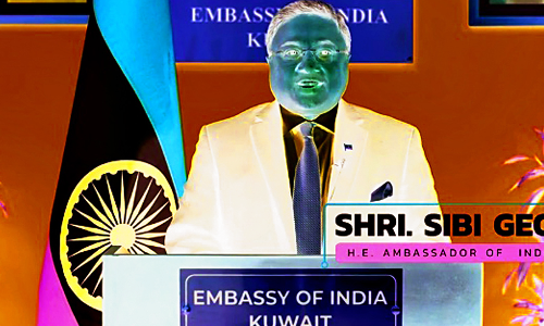 പെ​രു​ന്നാ​ൾ ആ​ശം​സ നേ​ർ​ന്ന്​ ഇ​ന്ത്യ​ൻ അം​ബാ​സ​ഡ​ർ