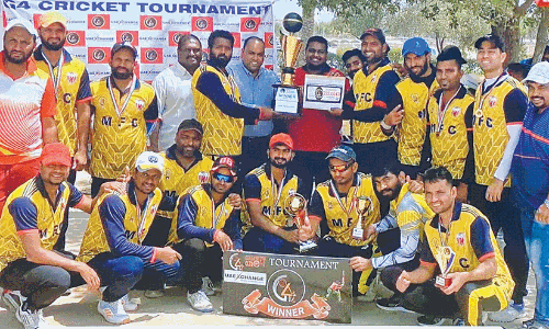 ജി ​ഫോ​ർ ക്രി​ക്ക​റ്റ്: ടീം ​എം.​എ​ഫ്.​സി ജേ​താ​ക്ക​ൾ