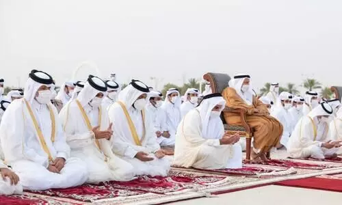 പെരുന്നാൾ ആഘോഷിച്ച് ഖത്തർ; അമീർ അൽ വജ്ബ ഈദ്ഗാഹിൽ പങ്കെടുത്തു പെരുന്നാൾ ആഘോഷിച്ച് ഖത്തർ; അമീർ അൽ വജ്ബ ഈദ്ഗാഹിൽ പങ്കെടുത്തു