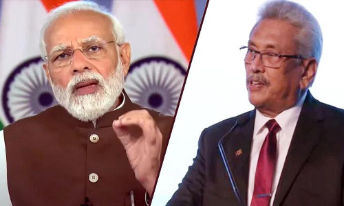Prime Minister Narendra Modi and Sri Lanka President Gotabaya Rajapaksa