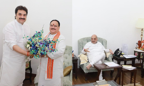 Expelled Congress MLA Kuldeep Bishnoi Meets Amit Shah JP Nadda In Delhi