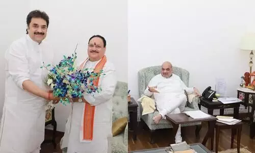 Expelled Congress MLA Kuldeep Bishnoi Meets Amit Shah JP Nadda In Delhi