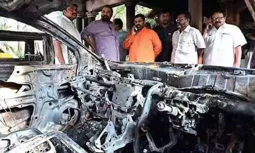 sandeepananda giri ashram burned