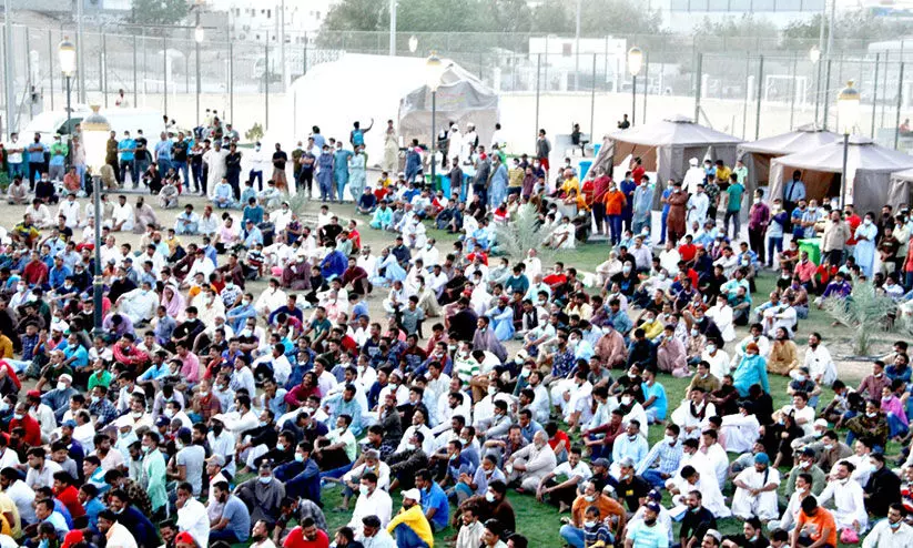 സജാ ലേബർ പാർക്കിൽ ഈദ് ആഘോഷിച്ചത് നാലായിരത്തിലേറെ തൊഴിലാളികൾ സജാ ലേബർ പാർക്കിൽ ഈദ് ആഘോഷിച്ചത് നാലായിരത്തിലേറെ തൊഴിലാളികൾ