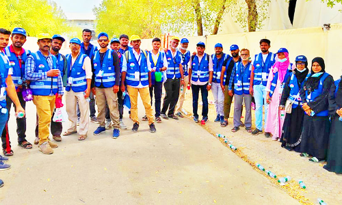 അ​റ​ഫ​യി​ൽ ഹ​ജ്ജ്​ വ​ള​ൻ​റി​യ​ർ സേ​വ​ന​മൊ​രു​ക്കി ത​നി​മ