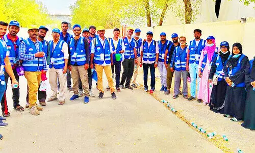 അ​റ​ഫ​യി​ൽ ഹ​ജ്ജ്​ വ​ള​ൻ​റി​യ​ർ സേ​വ​ന​മൊ​രു​ക്കി ത​നി​മ