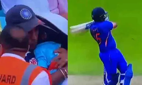 രോഹിതിന്‍റെ പടുകൂറ്റൻ സിക്സർ വീണത് ഗാലറിയിലെ കൊച്ചുപെൺകുട്ടിയുടെ ദേഹത്ത്; ഓടിയെത്തി മെഡിക്കൽ ടീം -VIDEO