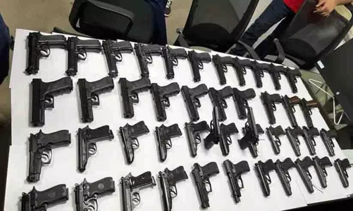Indian Couple With 45 Pistols Arrested At Delhi Airport