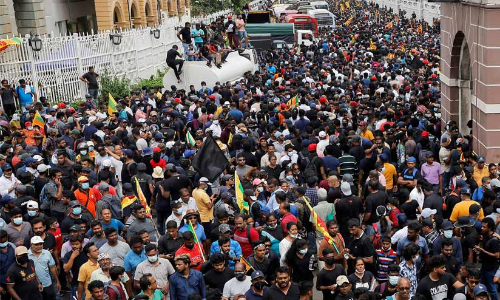 Sri lanka protest