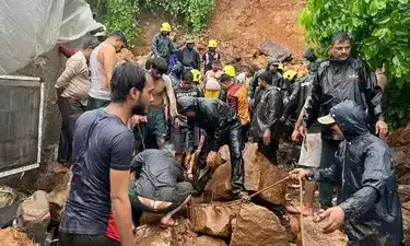 fire brigade are undertaking the rescue