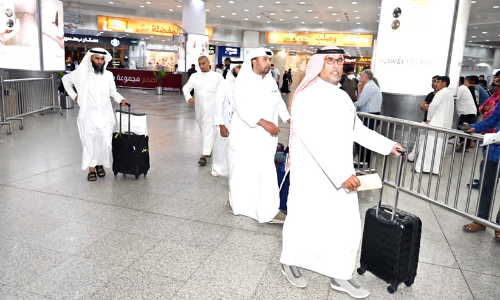 കുവൈത്തിൽനിന്നുള്ള ഹാജിമാർ തിരിച്ചെത്തി