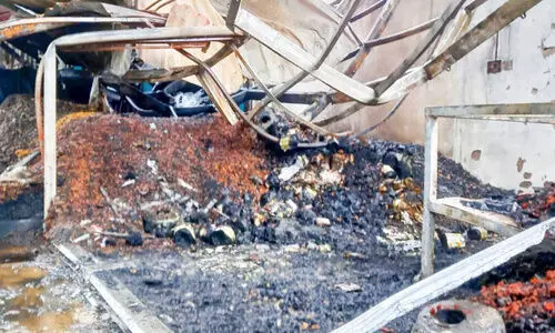 വല്ലകത്തെ ചിപ്സ് നിർമാണശാല കത്തിനശിച്ചു 75 ലക്ഷം നഷ്ടം