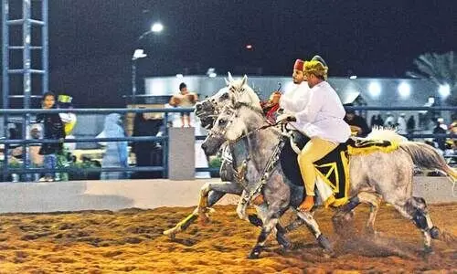 പെരുന്നാളാഘോഷങ്ങൾക്ക് നിറംപകർന്ന് കുതിരസവാരി