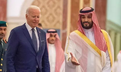 ജോ ബൈഡൻ സൽമാൻ രാജാവുമായും കിരീടാവകാശിയുമായും കൂടിക്കാഴ്ച നടത്തി