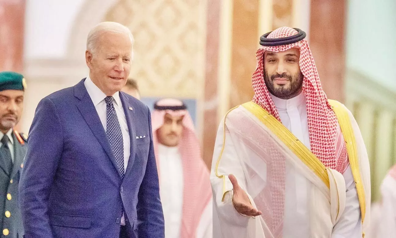 joe baiden in al salam palace at jeddah