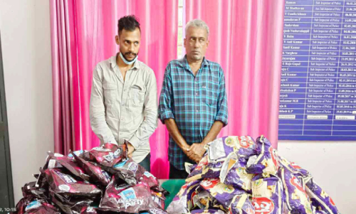 നിരോധിത പുകയില ഉൽപന്നങ്ങളുമായി രണ്ടുപേർ അറസ്റ്റിൽ