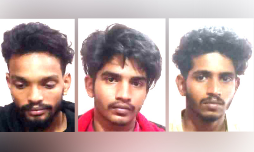 വയോധികയുടെ മാല കവർന്ന കേസിൽ മൂന്നുപേർ അറസ്റ്റിൽ