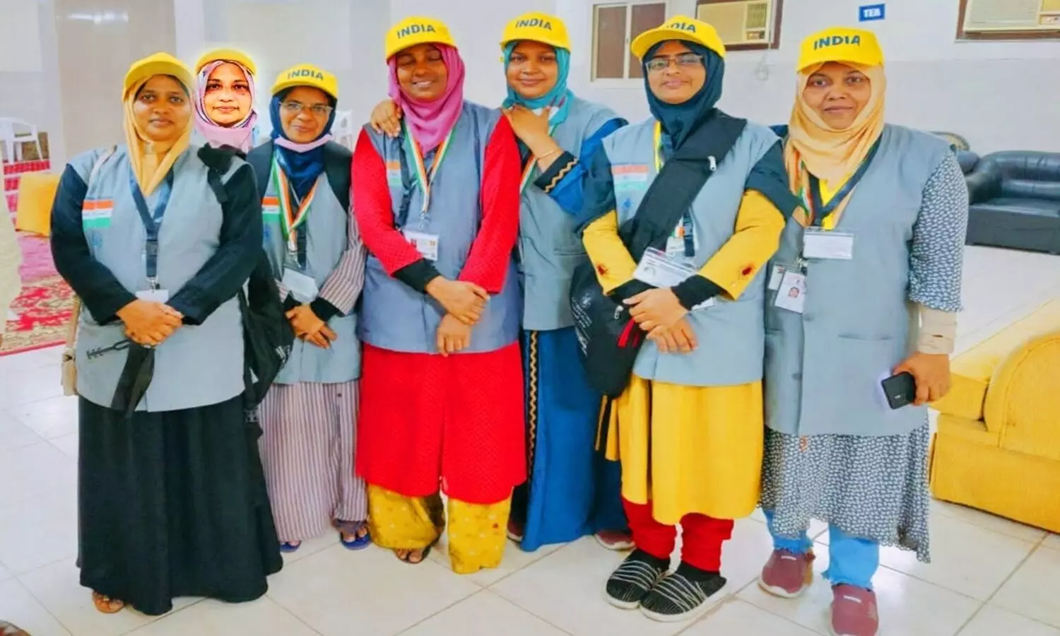 ഹാജിമാർക്ക് തുണയായി ഏഴ് മലയാളി വനിതാ വളന്റിയർമാരും