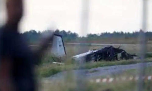 Cargo plane operated by Ukraine carrier crashes in Greece