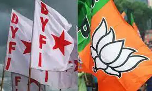 ഡി.വൈ.എഫ്.ഐ - ബി.ജെ.പി സംഘർഷം