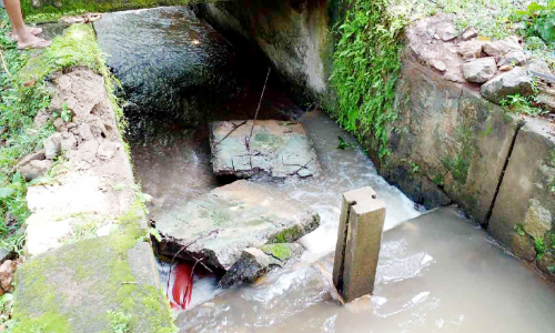 ന​ട​പ്പാ​ലം തകര്‍ന്ന് യുവതിക്ക്​ പരിക്ക്