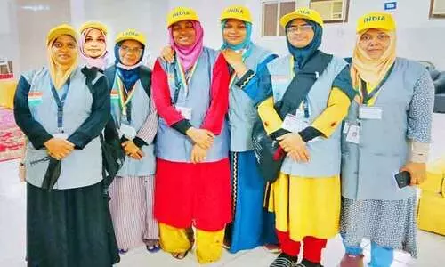 ഹാജിമാർക്ക് തുണയായി ഏഴ് മലയാളി വനിത വളന്റിയർമാരും