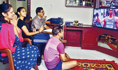 ശങ്കുവിന്‍റെ നേട്ടത്തിനൊപ്പം നാടും വീടും