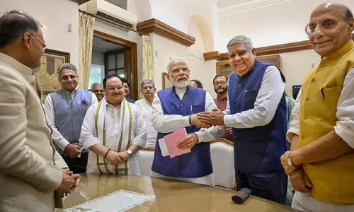 ഉപരാഷ്ട്രപതി: ധൻഖർ പത്രിക സമർപ്പിച്ചു