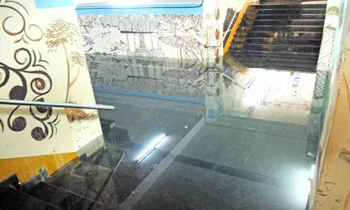 കണ്ണൂർ റെയിൽവേ സ്റ്റേഷൻ സബ് വേയിൽ വെള്ളക്കെട്ട്