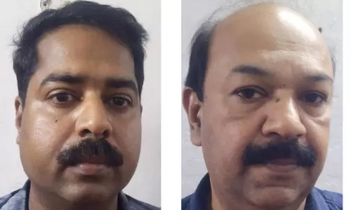 കെ.എസ്.എഫ്.ഇയിൽനിന്ന് അരക്കോടിയോളം രൂപ തട്ടിയ രണ്ടുപേർ പിടിയില്‍