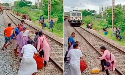 ട്രെയിൻ അപകടമൊഴിവായത് തലനാരിഴക്ക്; നടുക്കുന്ന വിഡിയോ പങ്കുവെച്ച് ഐ.എ.എസ് ഓഫീസർ