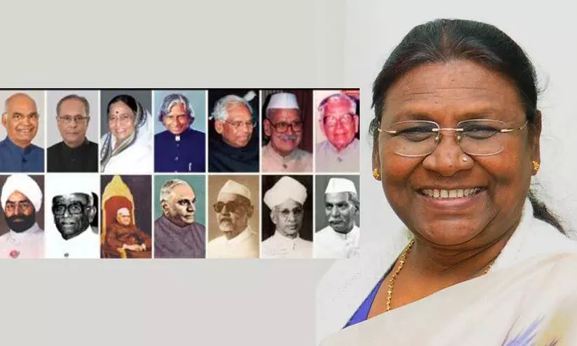 ഡോ. രാജേന്ദ്രപ്രസാദ് മുതൽ മുർമു വരെ; ഇവർ ഇന്ത്യയുടെ രാഷ്ട്രപതിമാർ