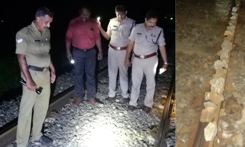 കണ്ണൂരിൽ റെയില്‍ പാളത്തില്‍ കരിങ്കല്ലുകൾ; ട്രെയിന്‍ അട്ടിമറി ശ്രമമെന്ന് സംശയം