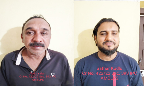 വ്യാപാരിയെ വാനിടിപ്പിച്ച് കവർച്ചക്ക് ശ്രമിച്ച കേസിൽ രണ്ടുപേർ അറസ്റ്റിൽ